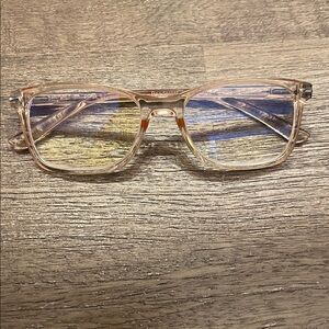 Tan Glasses with Case readers 1.50